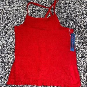 No Boundaries Red Tank Top Crop Top